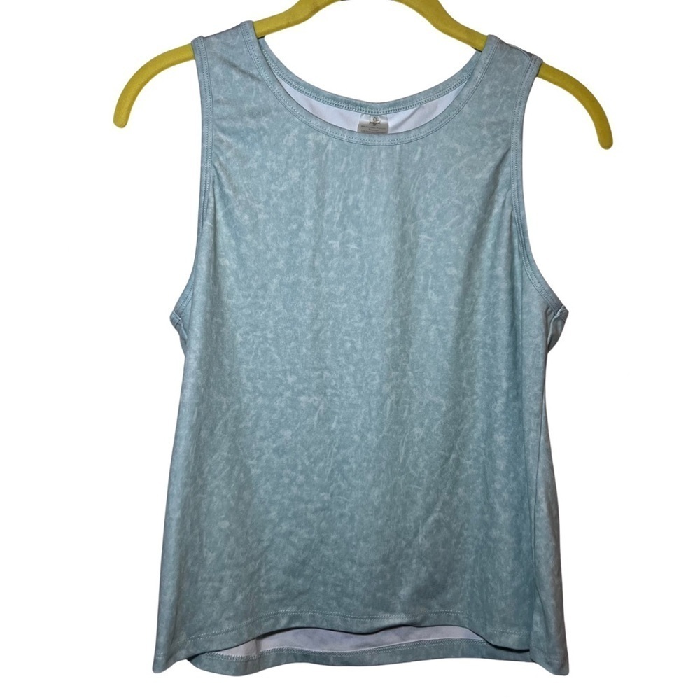 CALIA Women's Keyhole Back Marble Light Green Size Small Athletic